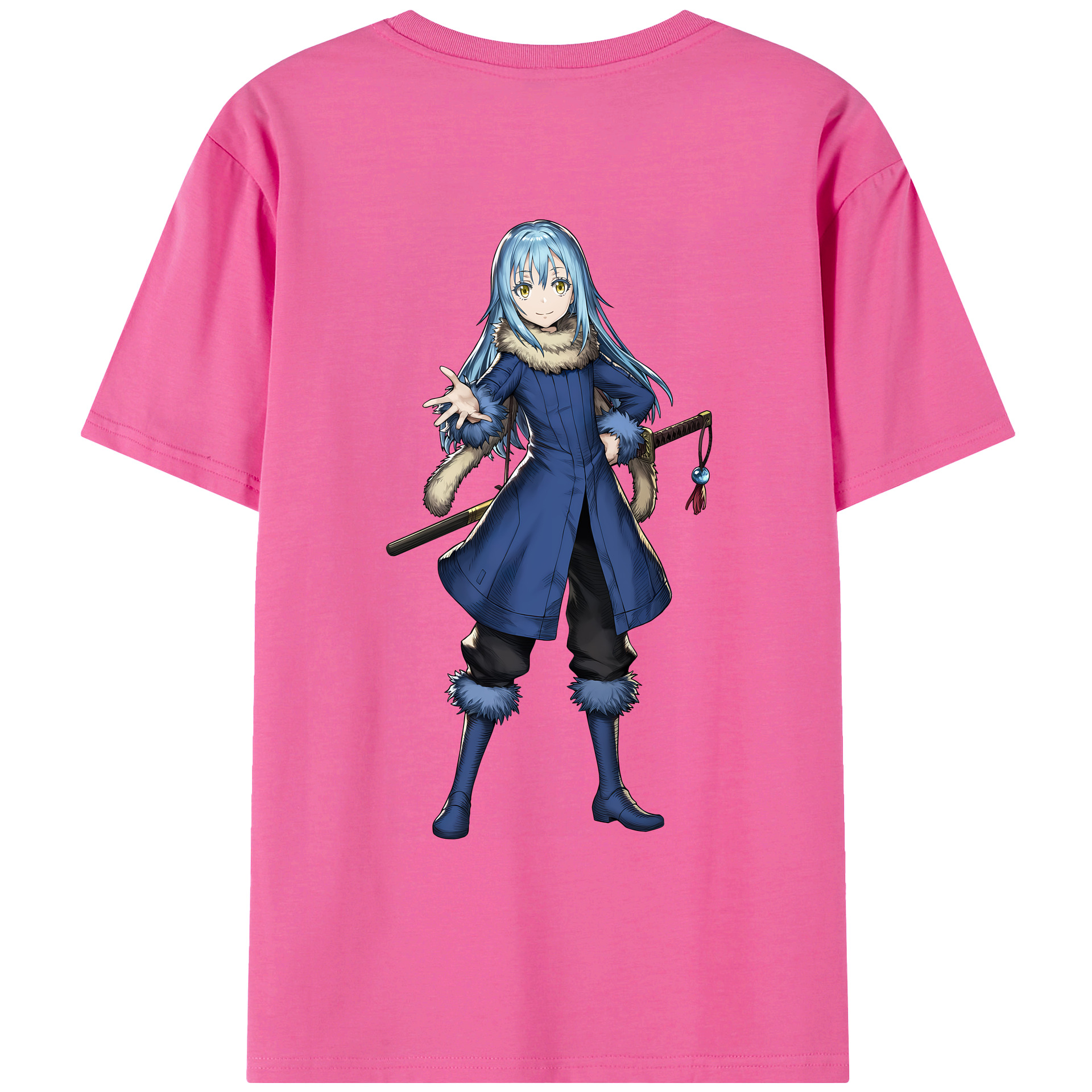 （画像用） 転スラ Regarding Reincarnated to Slime レディース半袖Tシャツ(バックプリント)